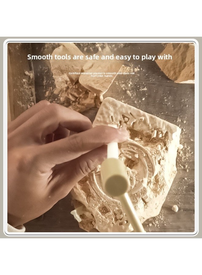 حفريات الديناصورات للأطفال، ألعاب حفر أثرية مصنوعة يدويًا للأولاد والبنات، حفر الأحجار الكريمة والبيض، صندوق البحث عن الكنز العمياء - اللون: إصدار مبسط من سبينوصور - Image 3