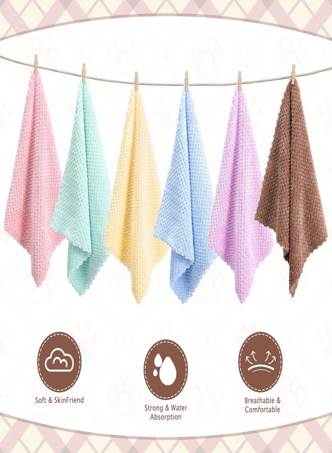 Batiyeer 36 Pcs Guinea Pig Blankets Soft Fleece Cage Liners Guinea Pig Accessories Washable Bedding Sleeping Mats Absorbent Bath Towels for Small Animals Pets Rabbit Hamster Rat Dog Hedgehog, 11.8 x 11.8 Inch - Image 4