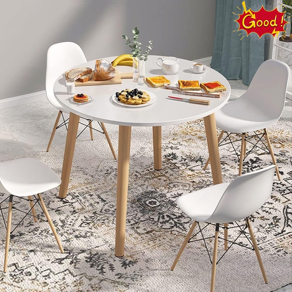 Modern Dining Table - Simple Wooden Table for Small Spaces - Home, Office, Kitchen and Cafeterias