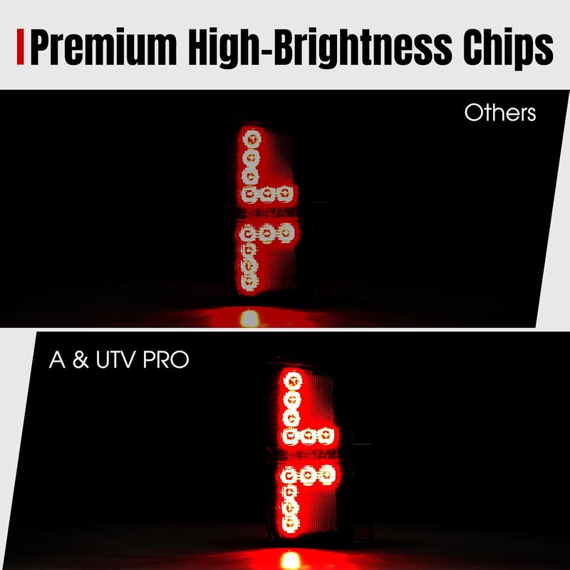 A & UTV PRO Ranger LED Tail Lights for Polaris Ranger 1000 XP (2018-2022) - Image 4