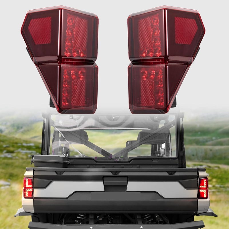A & UTV PRO Ranger LED Tail Lights for Polaris Ranger 1000 XP (2018-2022) - Image 1
