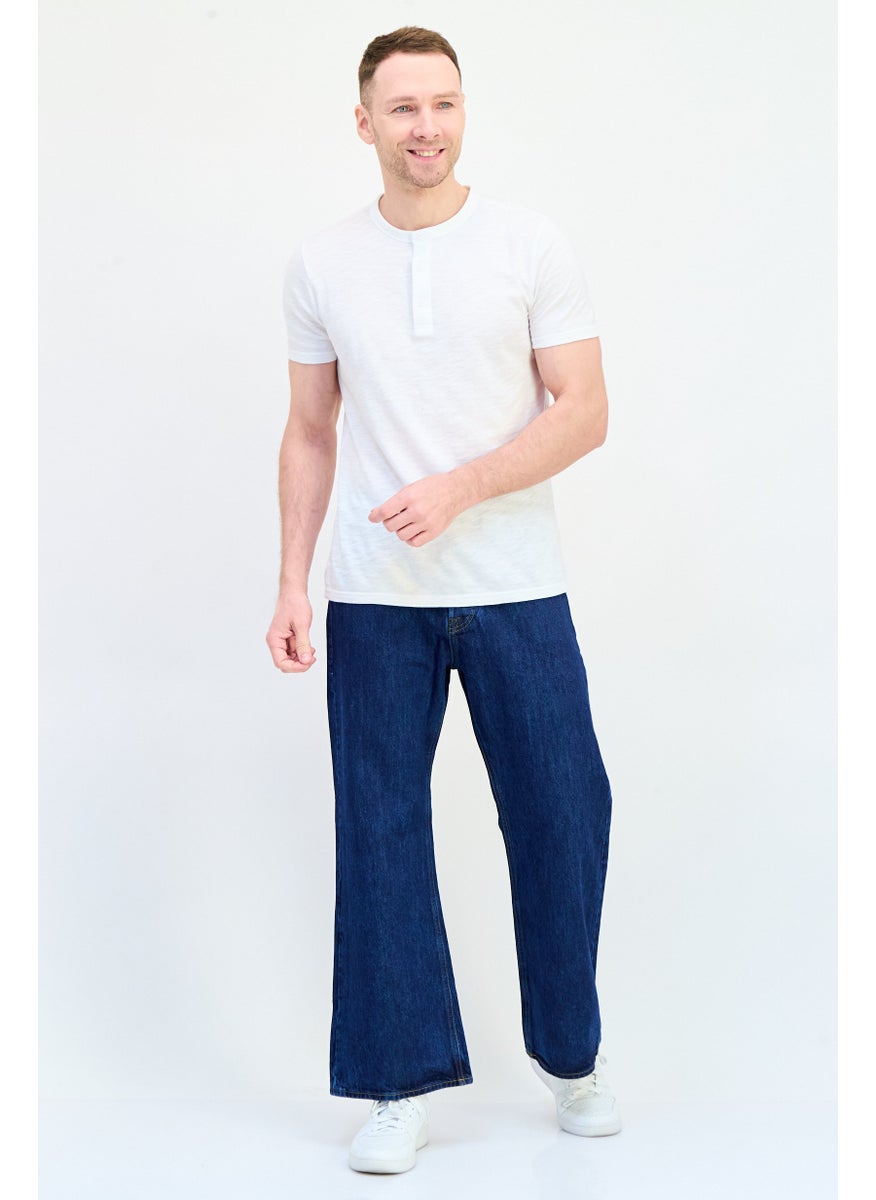 Jack Jones Men Regular Fit Washed Non Stretchable Denim Jeans, Blue  - Image 3