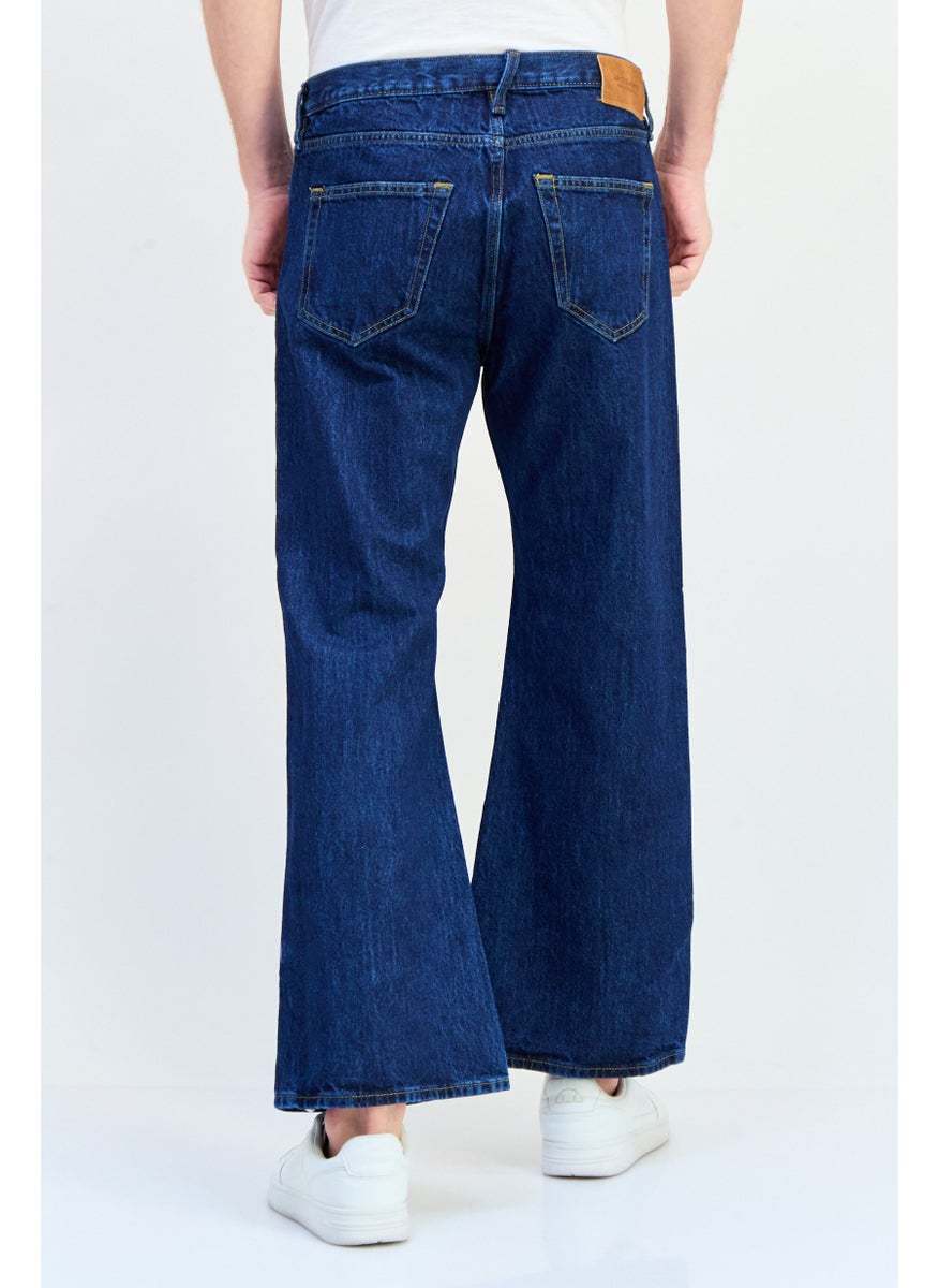 Jack Jones Men Regular Fit Washed Non Stretchable Denim Jeans, Blue  - Image 2