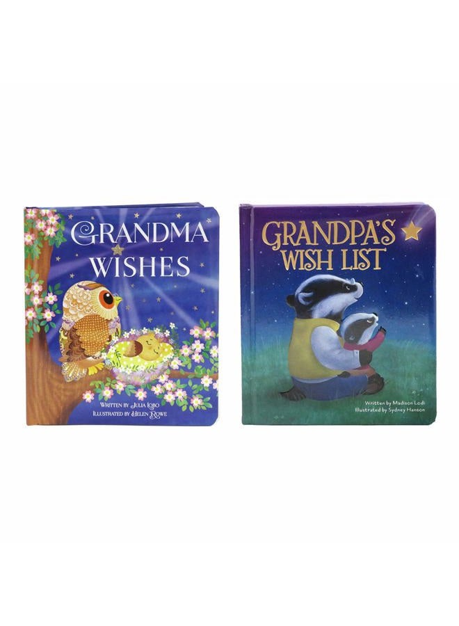 Cottage Door Press 2 Pack Padded Board Books: Grandma Wishes and Grandpa's Wish List (Love You Always) - Image 1