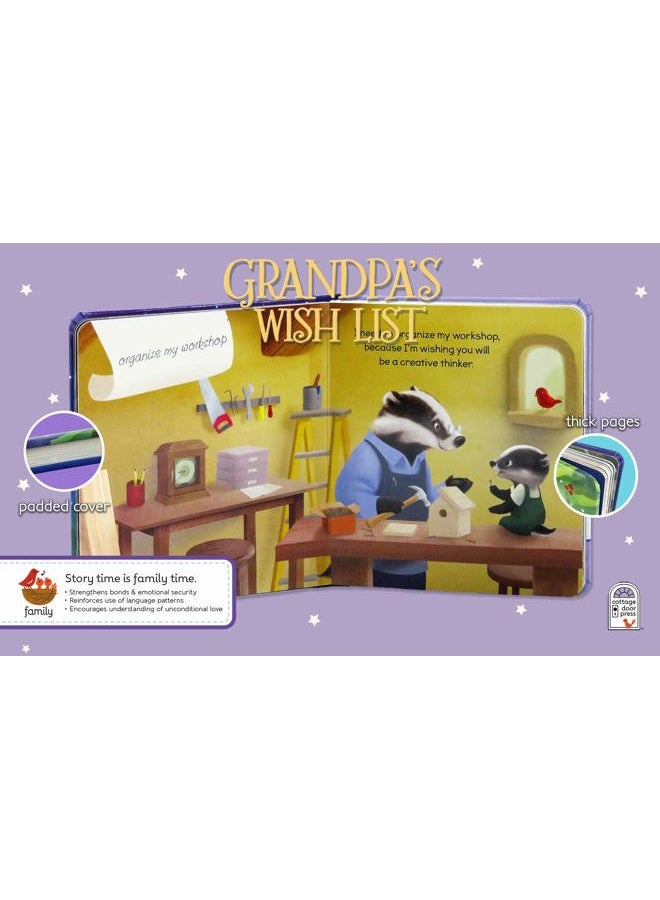 Cottage Door Press 2 Pack Padded Board Books: Grandma Wishes and Grandpa's Wish List (Love You Always) - Image 5