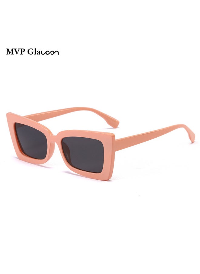 Generic - Retro Cat Eye Sunglasses New Fashion Women Trendy Gradient Candy Color Butterfly Shape Sun Glasses Luxury Design Shades Eyewear-Lenses Color:C4 - Image 1