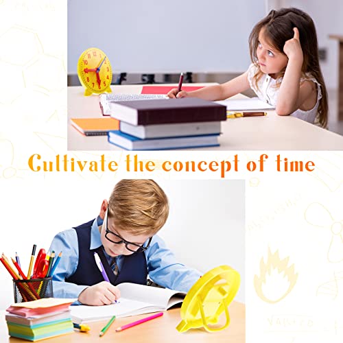 Henoyso 48 Pcs Teaching Clock Kit for Kids to Tell Time Mini Teaching Clock Bulk for Student Early Basic Math Skills Development Teacher and Classroom Supplies - Image 5