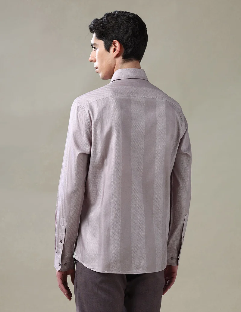 Arrow Purple Tailored Fit 1851 Shirt for Men | Best Price UAE