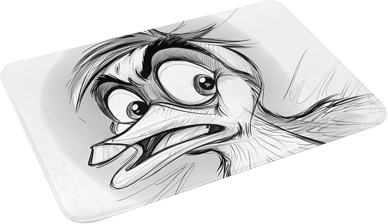 حصيرة الباب PHAYAH Sketch Duck مقاس 16x24 للداخل والخارج مقاومة للانزلاق - Image 4