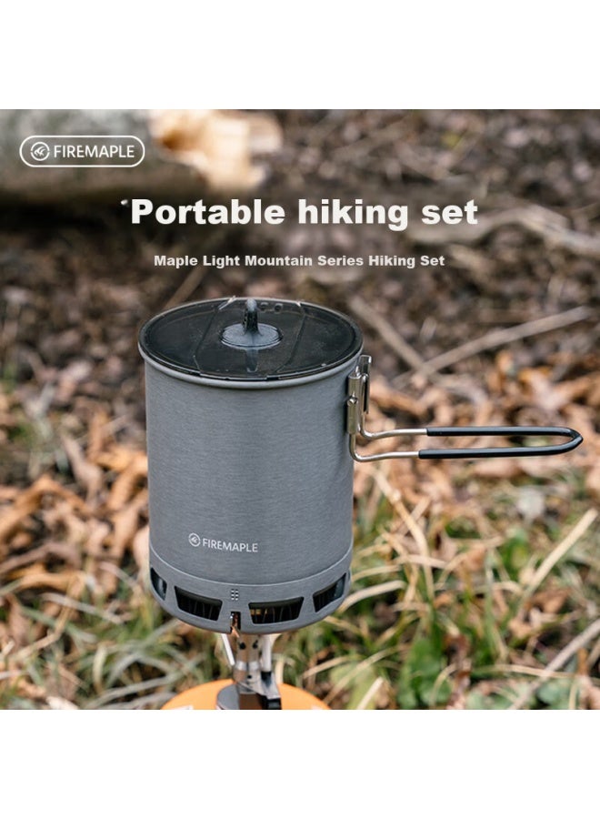 Fire-Maple Huofengqingshan Outdoor Camping Hiking Stove Cooking Set, Heat Collecting Steaming Pot Set, Portable Travel Picnic Day Trip Camping - Image 1