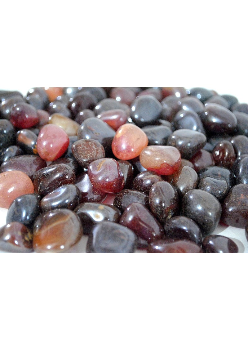 Schmick Schmick 1 Kg Maroon Onyx Pebbles Stones for Decoration Home Table Decor Decorative Stones and Pebbles Vase Fillers Stones 1 Kg Maroon Onyx  - Image 4