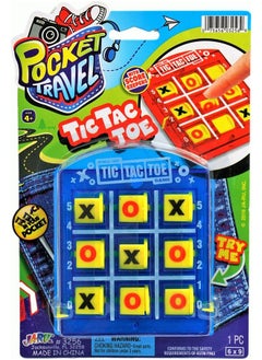 Ja-Ru JA-RU Portable Tic Tac Toe (1 Pack) Classic Mini Board Games for Kids. Small Size Travel Games.Bulk Birthday Party Favor Stocking Stuffer. 3256-1A  - Image 1