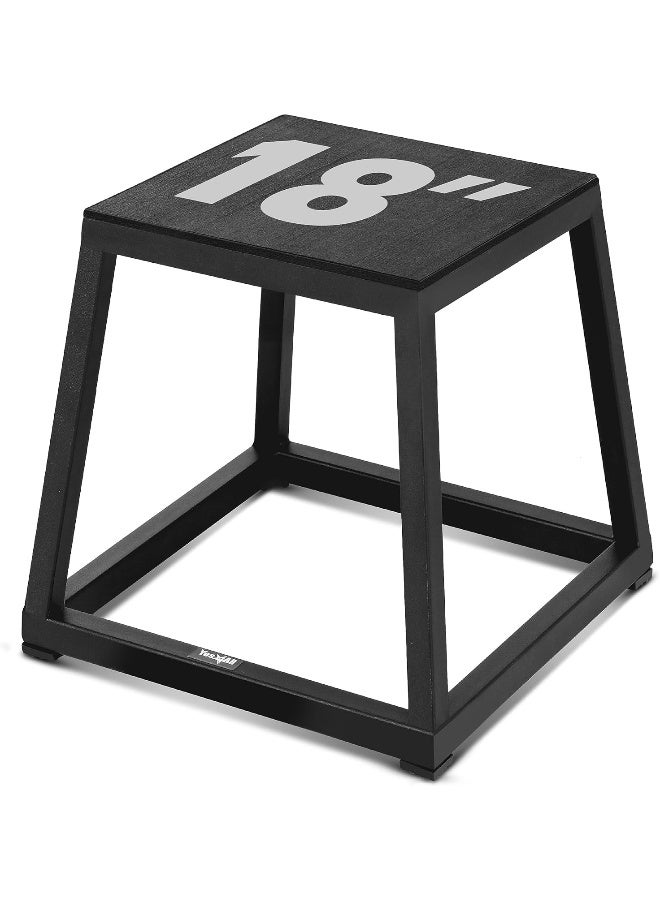 Yes4All Yes4All Metal Plyo Box - Sturdy, Anti-Slip, and Perfect for Home Gym Workouts - Choose from 12 or 18 Inches - Image 3
