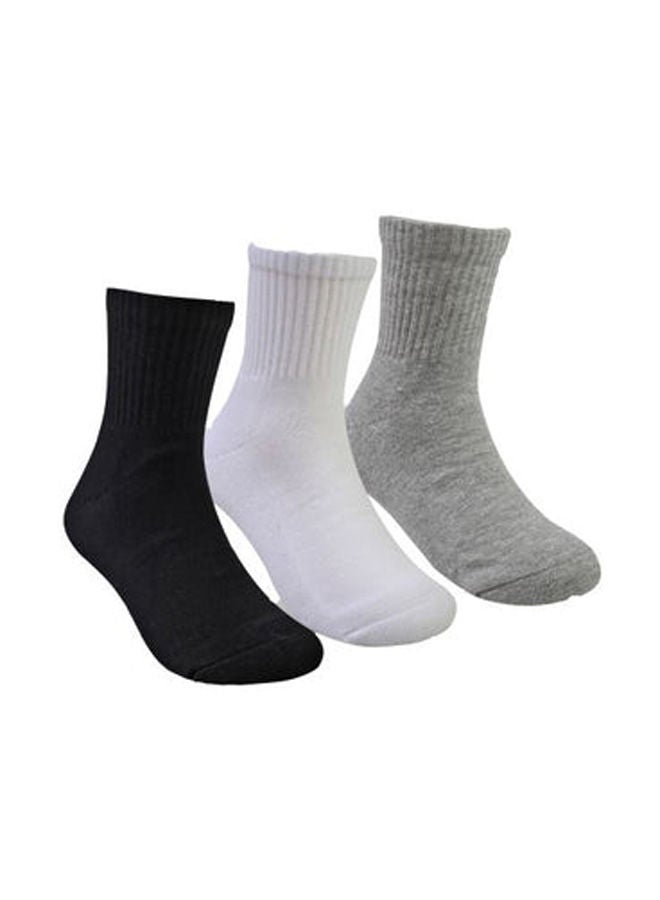 STITCH Boys Pack of 3 Half Terry L-Shape Plain Casual Socks - Image 1
