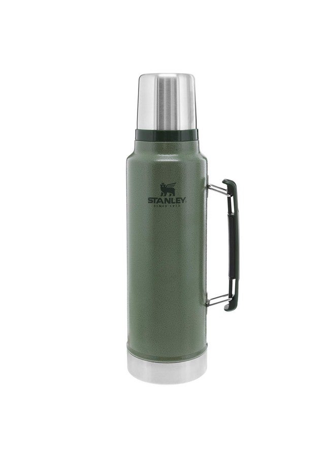 Stanley Stanley Classic Legendary Vacuum Bottle 1.5 qt | Wide Mouth with Leakproof Cup Lid | Keep Drinks Hot or Cold | Packable for Travel | Insulated Stainless Steel Thermos | BPA-Free | Hammertone Green  - Image 1