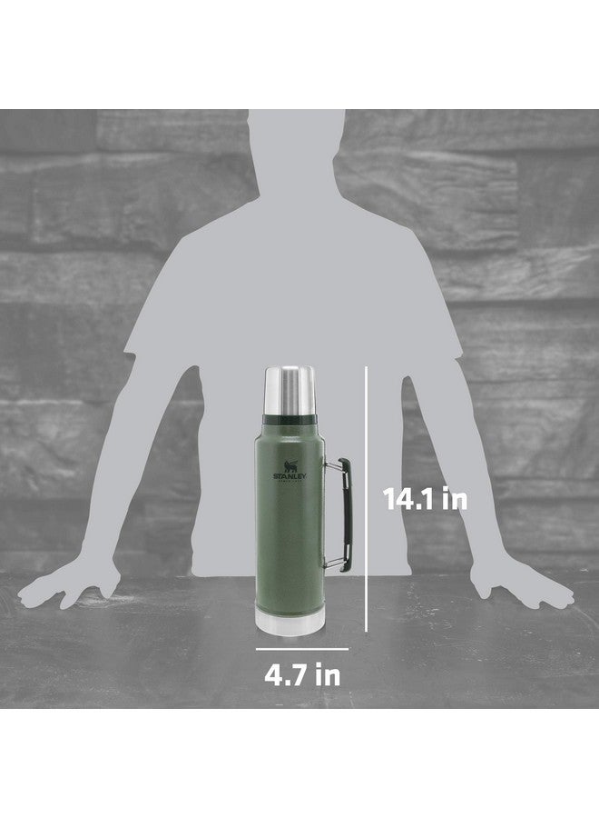 Stanley Stanley Classic Legendary Vacuum Bottle 1.5 qt | Wide Mouth with Leakproof Cup Lid | Keep Drinks Hot or Cold | Packable for Travel | Insulated Stainless Steel Thermos | BPA-Free | Hammertone Green  - Image 5