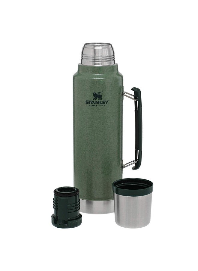 Stanley Stanley Classic Legendary Vacuum Bottle 1.5 qt | Wide Mouth with Leakproof Cup Lid | Keep Drinks Hot or Cold | Packable for Travel | Insulated Stainless Steel Thermos | BPA-Free | Hammertone Green  - Image 3