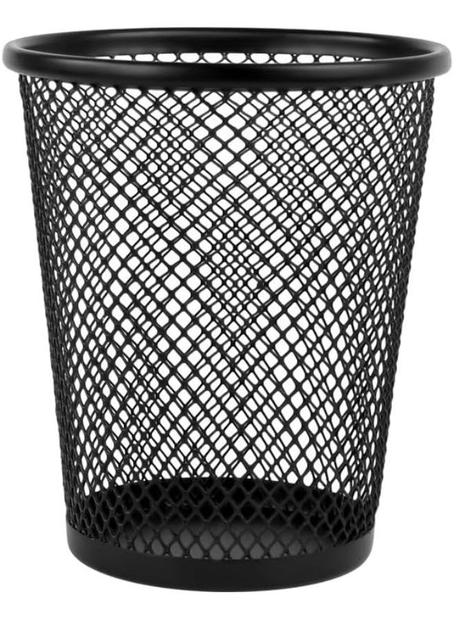 Fosinz 4 Pack Black Pen Holder Mesh Pencil Holder Cups for Desk Pen Organizer Wire Mesh Pen Storage Desktop Pen Cup for Office School Home - Image 4