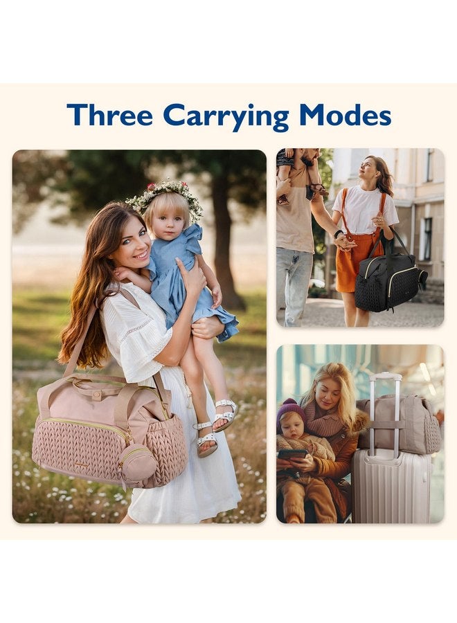 MOMMORE mommore Diaper Bag Tote, Large Capacity Travel Diaper bags, Hospital Bag for Labor Delivery, Baby Bag with Pacifier Case, Changing Pad  - Image 2