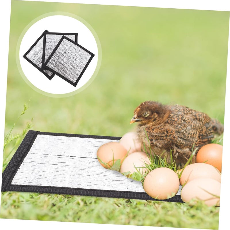 Toyvian 3pcs Heat Pad Reflective Film for Turtles and Reptiles Insulation Mat for Pet Comfort for Indoor Use Keeps Warm During Cold Days - Image 3