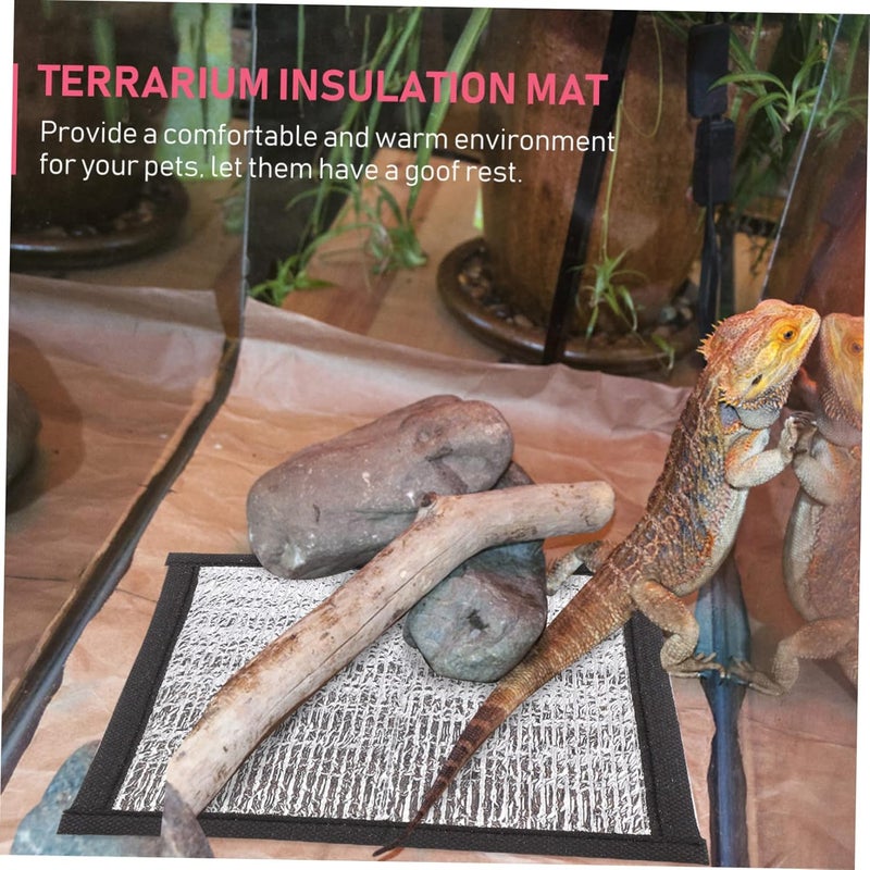 Toyvian 3pcs Heat Pad Reflective Film for Turtles and Reptiles Insulation Mat for Pet Comfort for Indoor Use Keeps Warm During Cold Days - Image 4