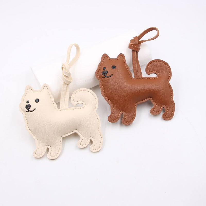 Cute Dog Faux Leather Keychain Pendant for Bag - Image 4
