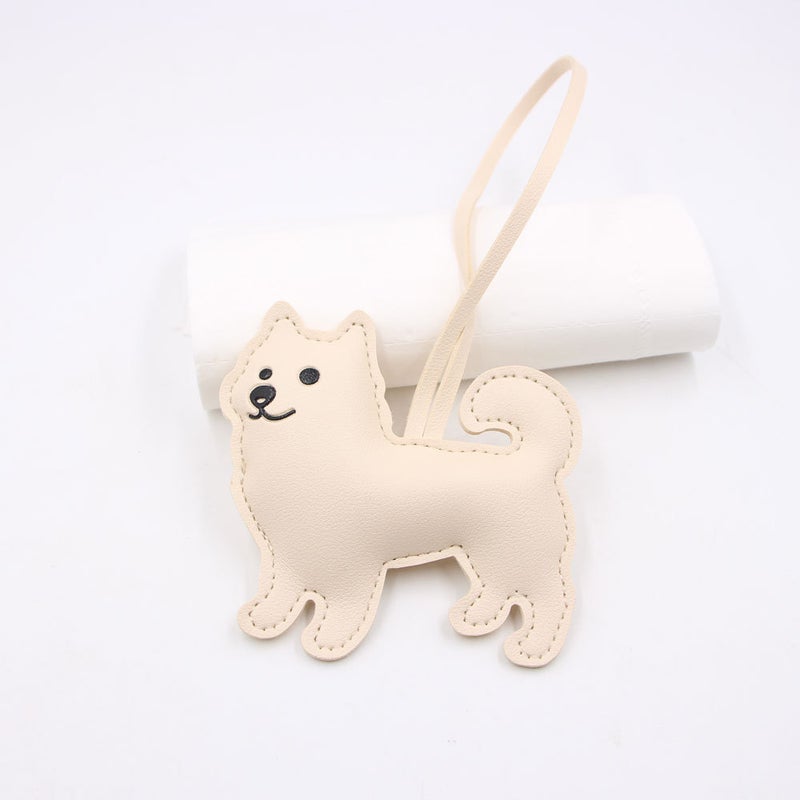 Cute Dog Faux Leather Keychain Pendant for Bag - Image 2