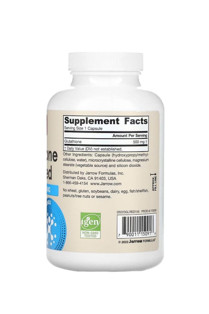 جارو فورملاز كبسولات الجلوتاثيون المخفضة 500 ملغ 150 كبسولة نباتية - Image 2