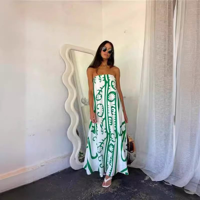 2026 Fashion Women's Comfortable Bandeau Long Dress - Image 1