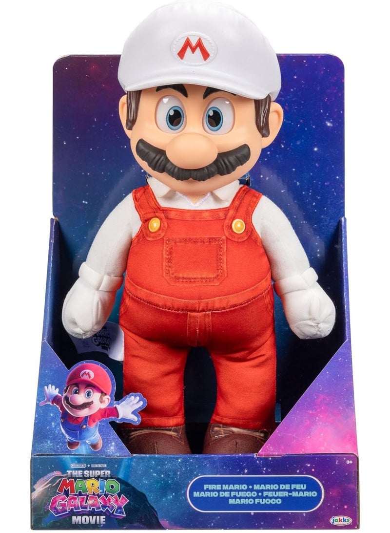 Nintendo Super Mario2 Movie Jumbo Roto Plush - Fire Mario 43236 - Image 1