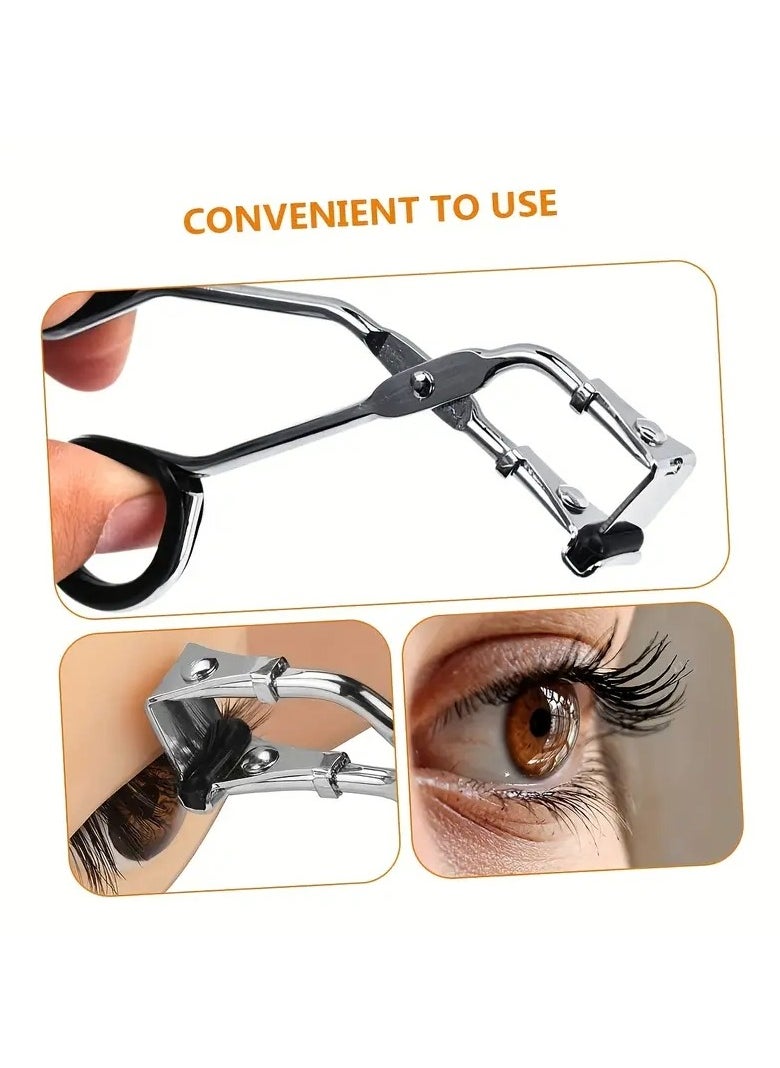 ORiTi 3 PCS Eyelash Curler With Refill Pads,Segmented Eyelash Curler, Mini Lash Curler Makeup Tools  - Image 2