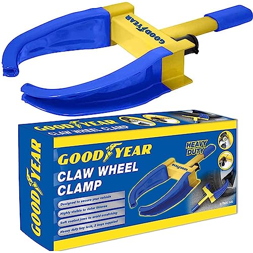 Goodyear 022762 Heavy Duty Car Wheel Clamp-Van/Caravan 2 Keys-Unbreakable Security - Image 1