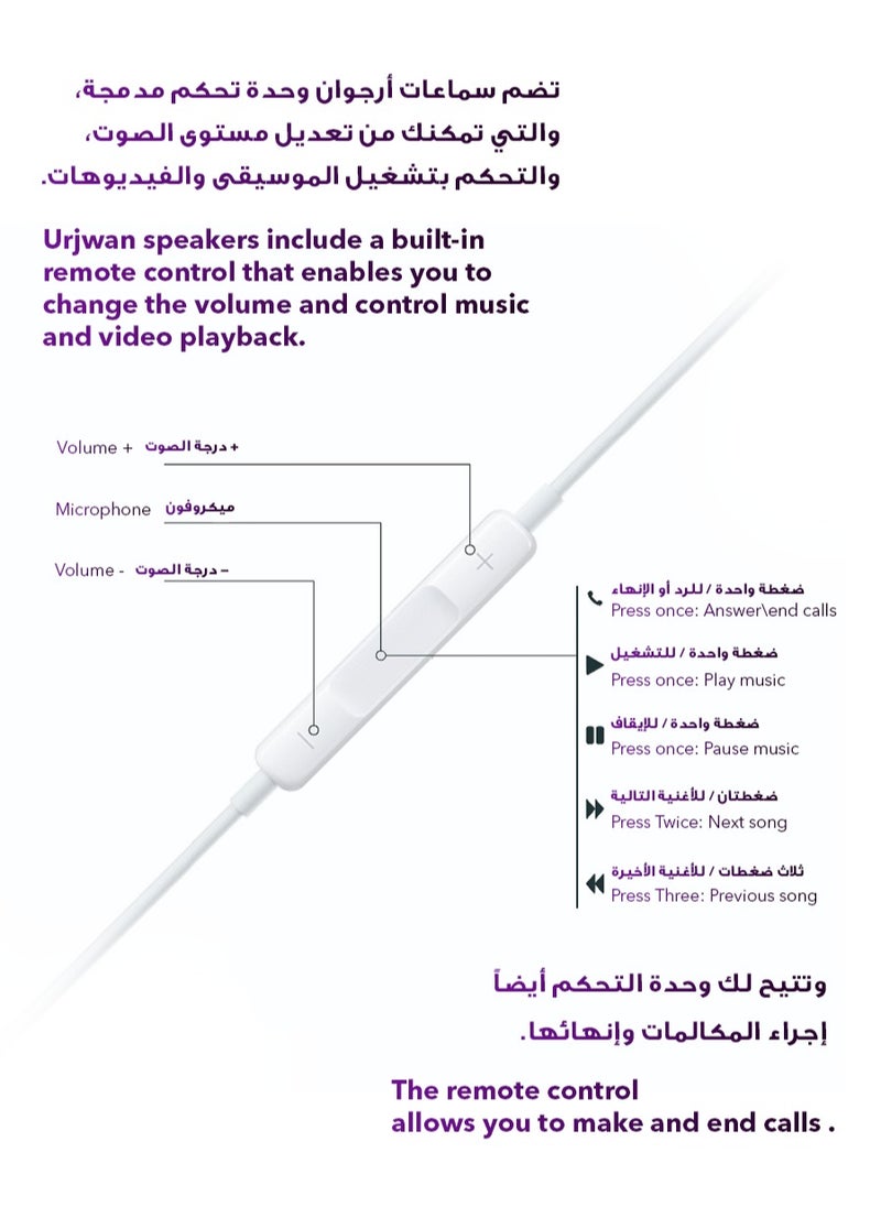 Urjwan - Wired Headphones with Lightning Connector – Pure Sound and Comfort for iPhone Devices - Image 1