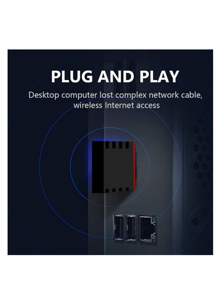 ProOne ProOne Wireless USB WiFi Adapter for PC, 300Mbps Fast WiFi Dongle 2.4G with USB 2.0, Wireless Network Adapter for Windows 11/10/8/7 and Mac OS X  - Image 5