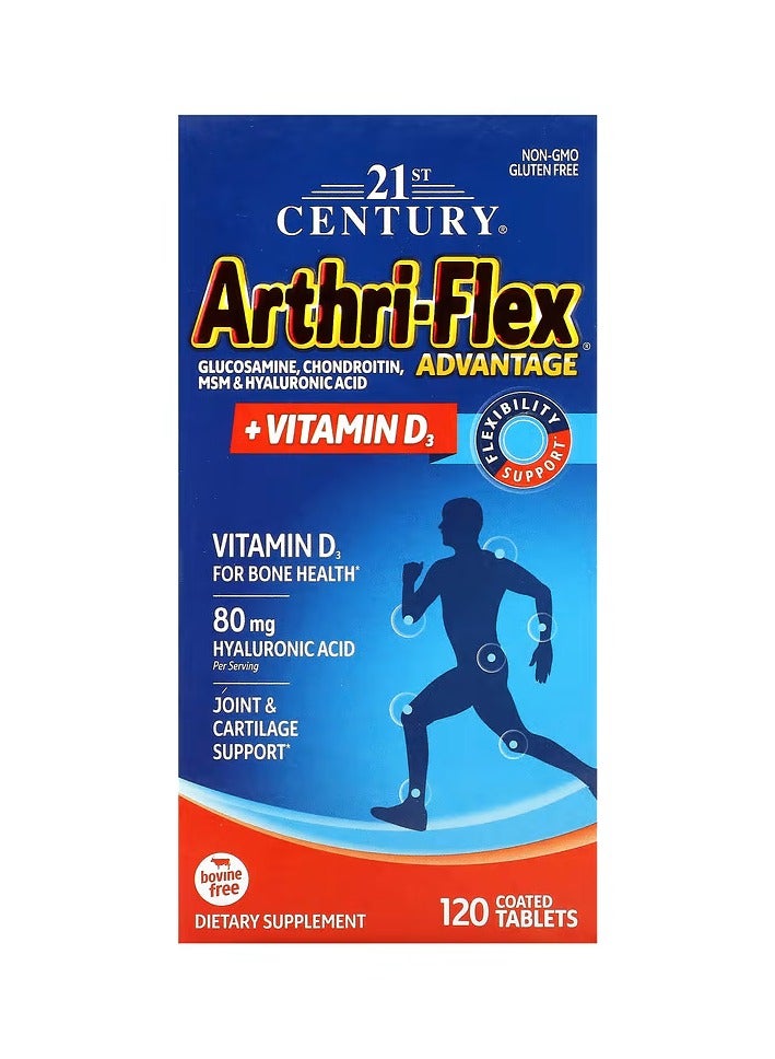 21st Century Arthri-Flex Advantage + Vitamin D3, 120 Coated Tablets  - Image 1