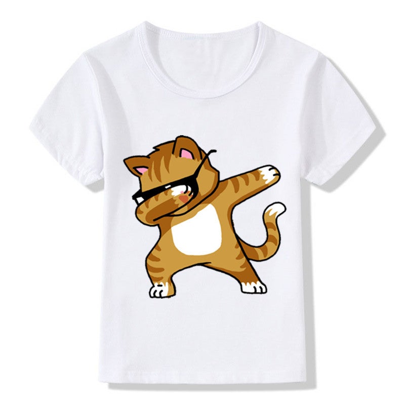 [Spot] Wisht Shirt Cute Men'S And Women'S Hip Hop Hiphop Printed Children'S Clothes Girls Round Neck Short Sleeve T-Shirt - Image 4