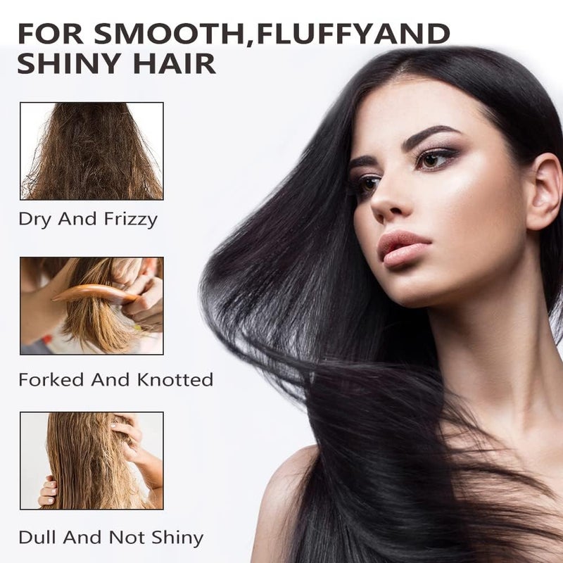 Rednow Frizzy Hair Serum - Morocco Silk Bright Anti-Frizz Serum for Smooth, Shiny Hair, Frizz-Free Smoothing with Natural Oils for Dry, Curly, Wavy, Damaged Hair (2Pcs) - Image 2