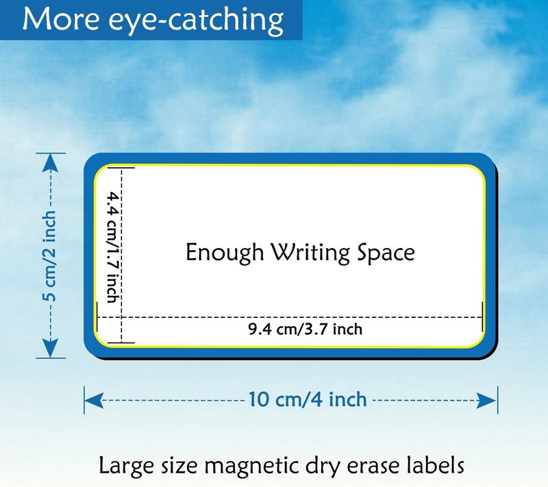 NALACAL ملصقات نالاكال المغناطيسية القابلة للمسح الجاف 24 قطعة - Image 5