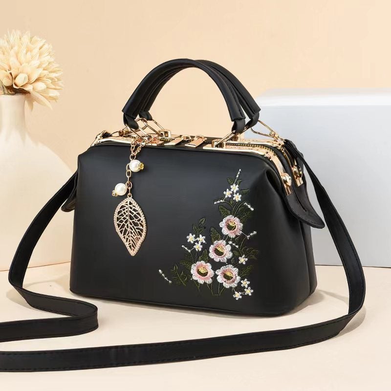 New Large Capacity Handbag Bag Guofeng Flower Shoulder Bag Dame Elegant Quality Women'S Bag Bags - Image 2