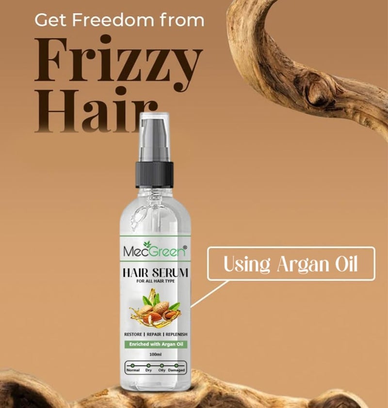 MECGREEN Serum Protection and Shine For Dry Flyaway Frizzy Hair With 6 Rare Flower Oils Extraordinary Oil 100ml standard Pack of 1 - Image 3
