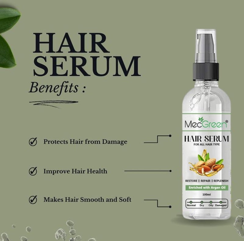 MECGREEN Serum Protection and Shine For Dry Flyaway Frizzy Hair With 6 Rare Flower Oils Extraordinary Oil 100ml standard Pack of 1 - Image 2
