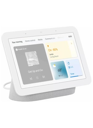 Nest Hub 2nd Gen Smart Display, Google Assistant Built-In, 7" WSVGA Touchscreen, Wi-Fi & BT Wireless Connectivity, Control Smart Home Devices, 1.7" Full-Range Speaker, White - pzsku/ZB7E01ACA51F33C29F727Z/45/_/1725126514/8bb55964-8949-46d8-b2cf-ac36f81237d9