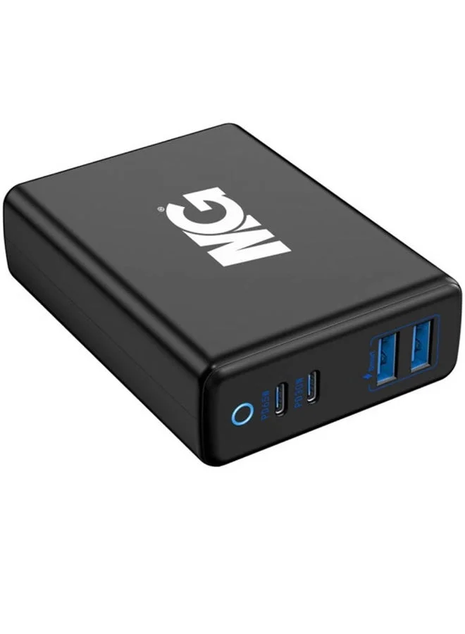 MG Maxguard MG-VC16 4-Port USB-C Wall Charger 65W PD Fast Charging Adapter, Black