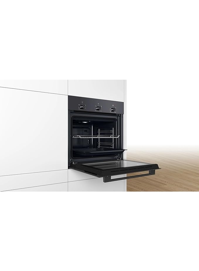 BOSCH Built in Oven – 60 cm – 71 liter – Hydrolytic – 4 Combination Mode - Cleaning Assistance - Top/Bottom heat - 2850 Watt – Black - HBF011BA1T HBF011BA1T black - Image 3