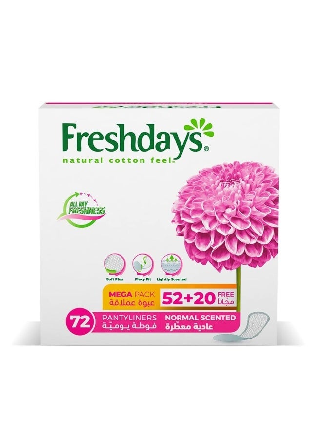 Freshdays Scented Daily Sanitary Pads, Mega Pack, 72 Pads - Image 2