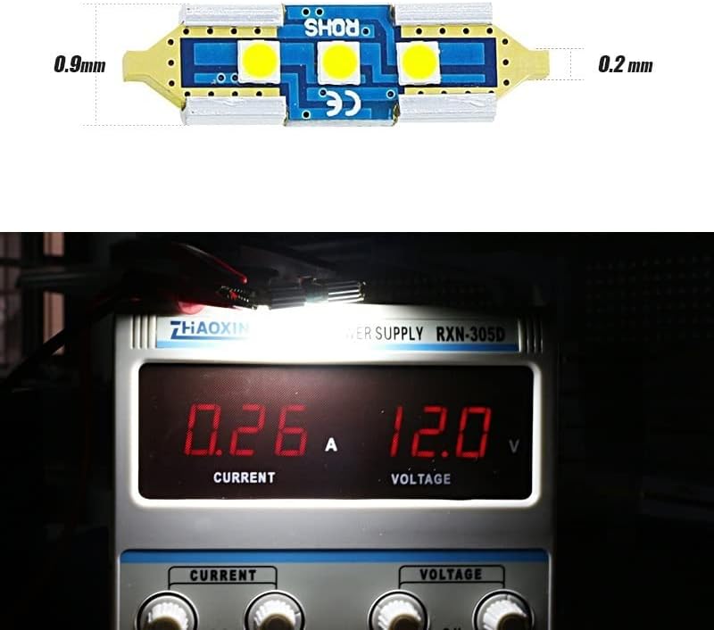 QASULER 2x LED Car License Plate Lights - Image 4