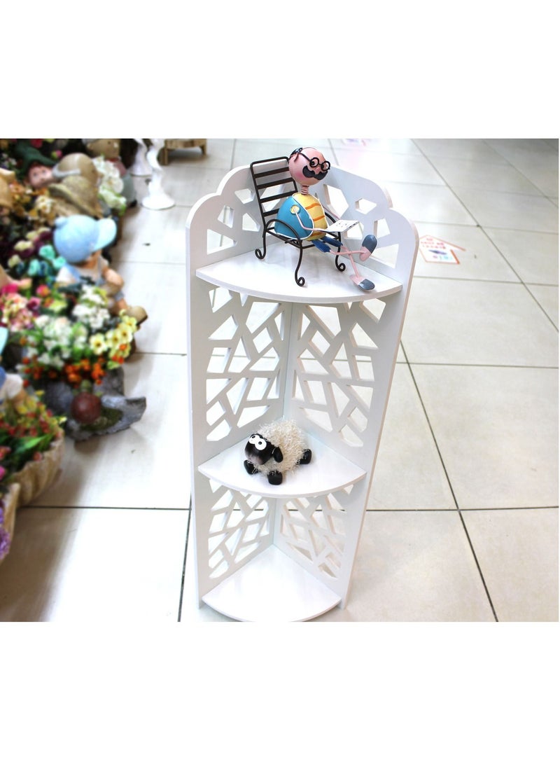 FFD Small Bathroom Storage Corner Floor Cabinet with Doors and Shelves Thin Toilet Vanity Cabinet Narrow Bath Sink Organizer Towel Storage Shelf For Tissue Paper Holder White  - Image 2