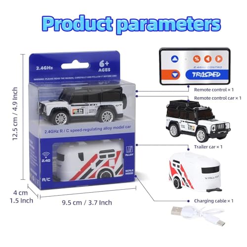 Magicwand【Pack of 1 R/c Rechargeable【Type-C Charging】 2-in-1 Miniature Defender with Trailer & Led Lights【1 Random Color Will be Shipped】 - Image 3
