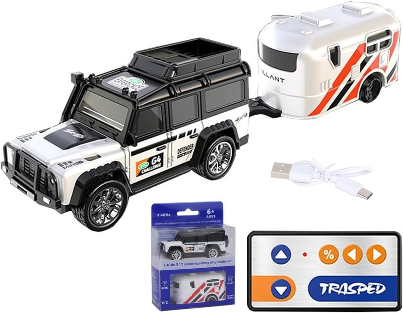 Magicwand【Pack of 1 R/c Rechargeable【Type-C Charging】 2-in-1 Miniature Defender with Trailer & Led Lights【1 Random Color Will be Shipped】 - Image 1