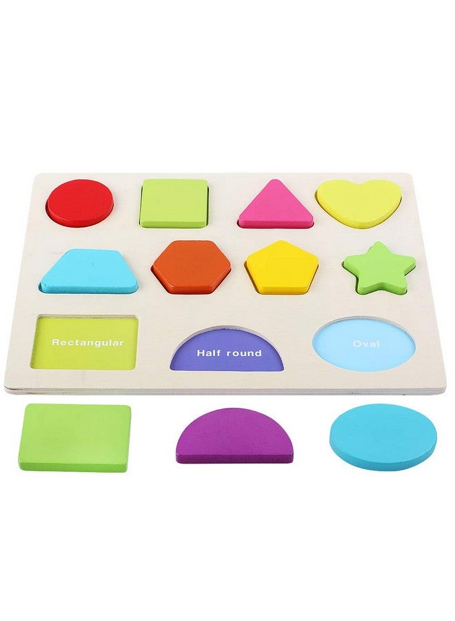 QZMTOY Wooden Puzzles for Toddlers, Wooden Alphabet Number Shape Puzzles Toddler Learning Puzzle Toys for Kids, 3 in 1 Puzzle for Toddlers, Age 3+ (Set of 3) - Image 3